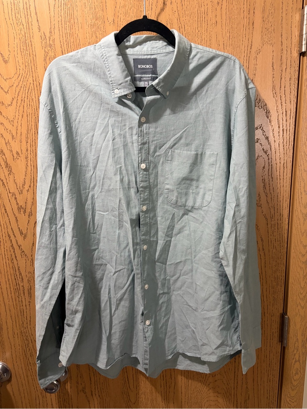 Bonobos Tailored Slim Fit XXL Light Sage Green Button Down Shirt